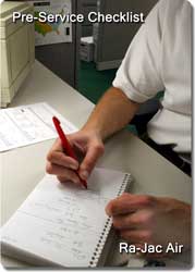 preservice checklist air conditioning heating