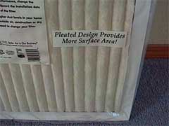 pleated air filter