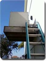 condenser maintenance platform