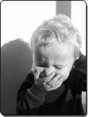 a child suffering from mold efffects
